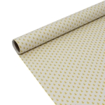 Cadeaupapier 76X250CM wit/goud - kerstboom 50G Kerstpapier-529645