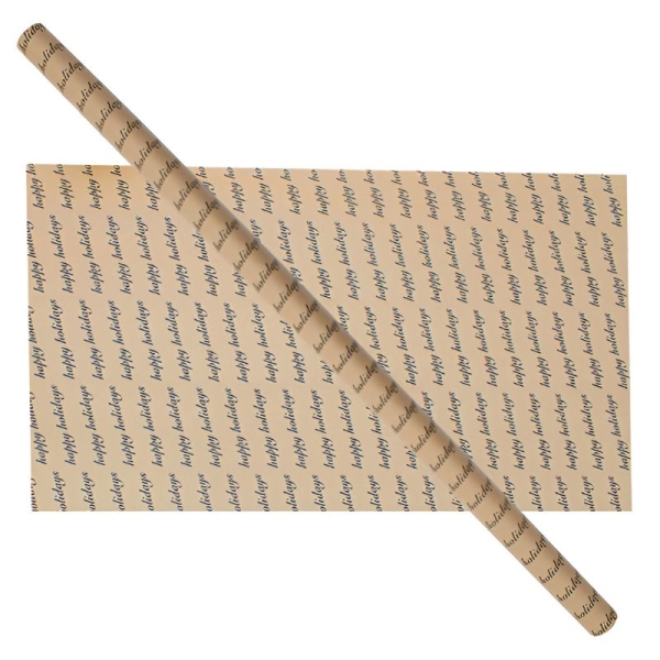 Cadeaupapier 76X250CM "Happy Holidays" 50G-0