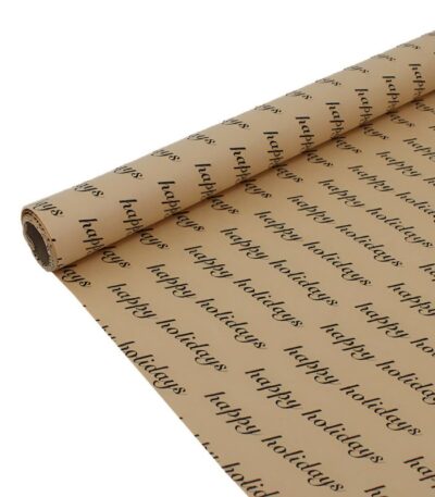 Cadeaupapier 76X250CM "Happy Holidays" 50G-529639