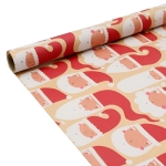 Cadeaupapier 76X250CM Kerstman 50G Santa Kerstpapier-529637