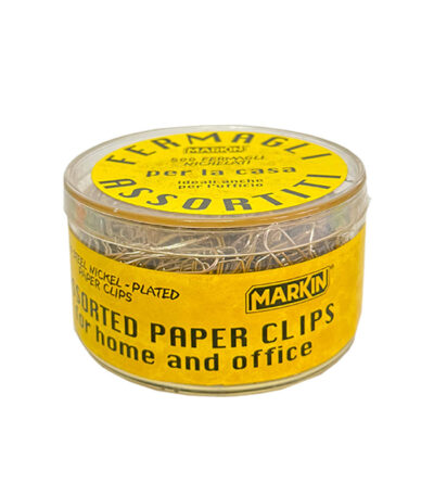 Pot met 500 Assorted paperclips - verschillende formaten-0