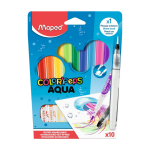 VILTSTIFTEN SET/10 + BRUSH COLOR'PEPS AQUAREL MAPED#844300-468311