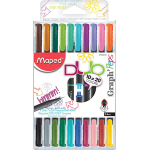 VILTSTIFTEN SET/10 + BRUSH COLOR'PEPS AQUAREL MAPED#844300-0