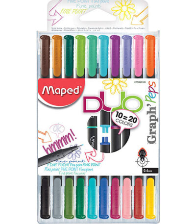 VILTSTIFTEN SET/10 + BRUSH COLOR'PEPS AQUAREL MAPED#844300-0