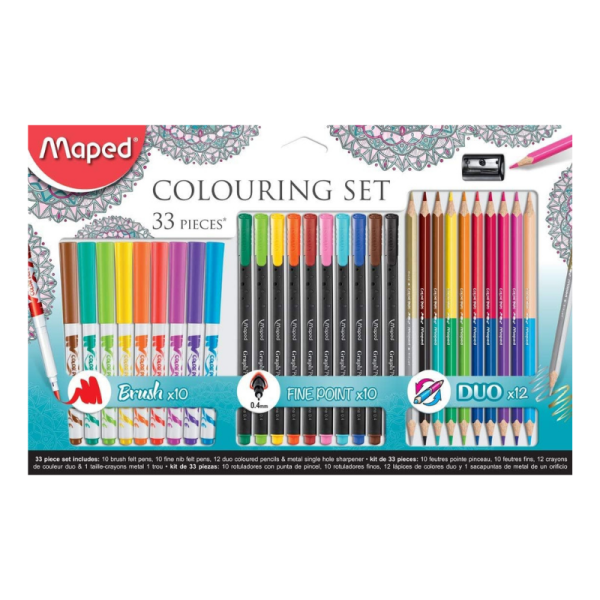 KLEURKIT ART SET/33 | COLOR'PEPS & GRAPH'PEPS MAPED#897417-0