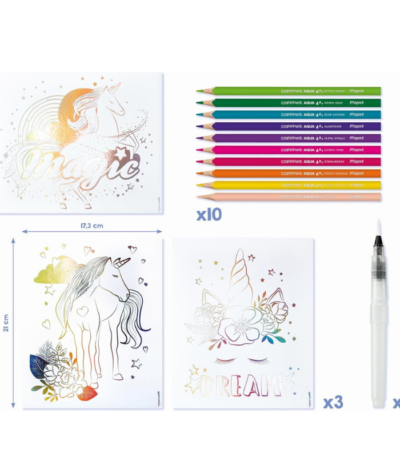 MAPED CREATIV 7+ AQUA'ART UNICORN WATERCOLORING SET #907048-468214