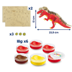 MAPED CREATIV 6+ DINOS FACTORY MODELLEERKLEI T-REX #907210-468211