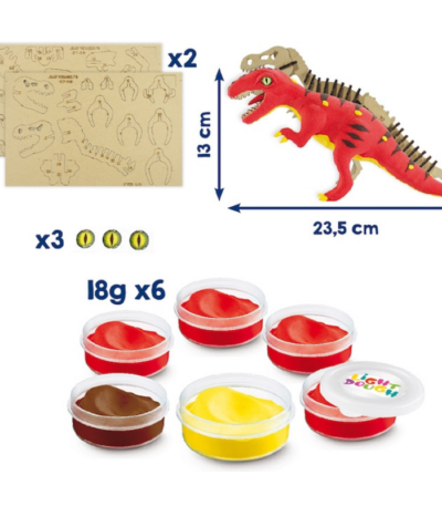 MAPED CREATIV 6+ DINOS FACTORY MODELLEERKLEI T-REX #907210-468211