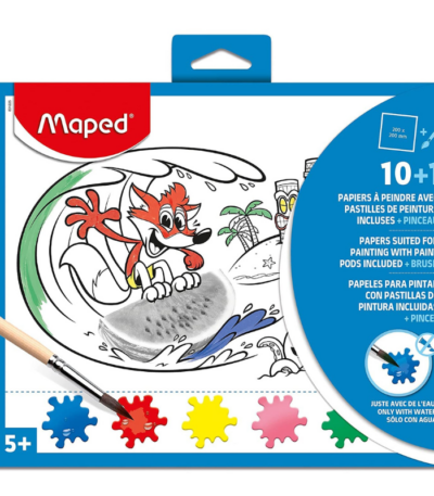 MAPED CREATIV VERFSET - 10 PLATEN VERFPODS + 1 BRUSH #831225-0
