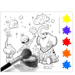 MAPED CREATIV VERFSET - 10 PLATEN VERFPODS + 1 BRUSH #831225-468170