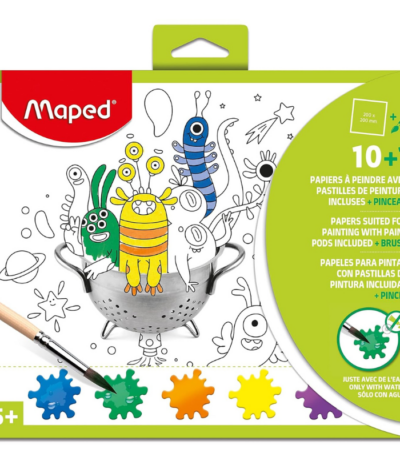MAPED CREATIV VERFSET - 10 PLATEN VERFPODS + 1 BRUSH #831225-468165