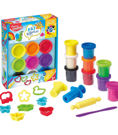 KLEISET - PAT DOUGH 9 KLEUREN + 12 ACCESSORIES MAPED#907202-0