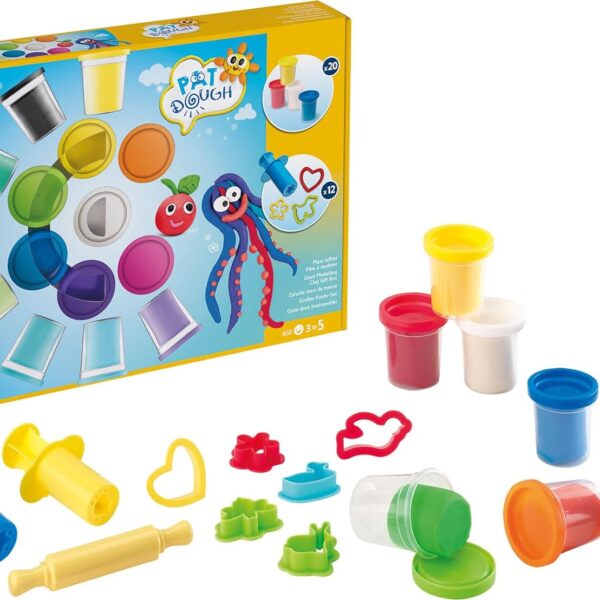 KLEISET - PAT DOUGH 20 KLEUREN + ACCESSORIES MAPED#907217-0