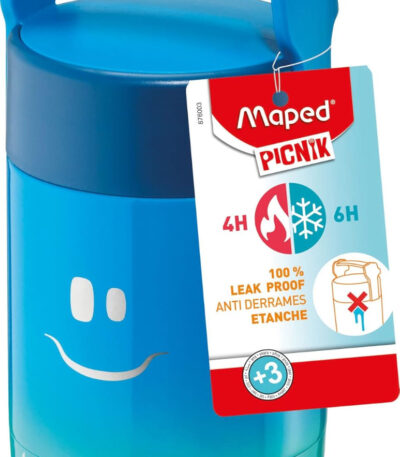 CONCEPT KIDS INSULATED FOOD JAR BLUE MAPED#876003-467972