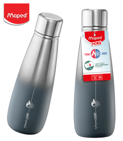 ADULT INSULATED BOTTLE 500ML GREY MAPED#871105-468129