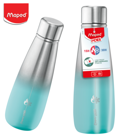 ADULT INSULATED BOTTLE 500ML TURQUOISE MAPED#871107-468127