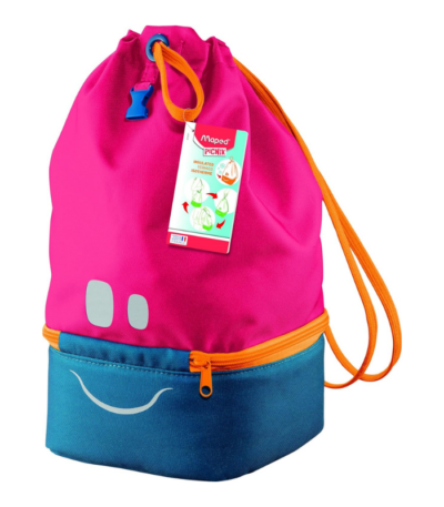 CONCEPT KIDS FIGURATIVE LUNCH BAG PINK MAPED#872301-0