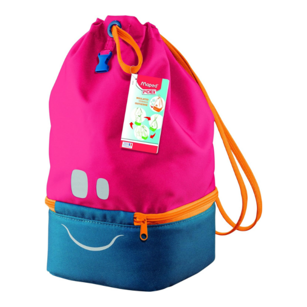 CONCEPT KIDS FIGURATIVE LUNCH BAG PINK MAPED#872301-0