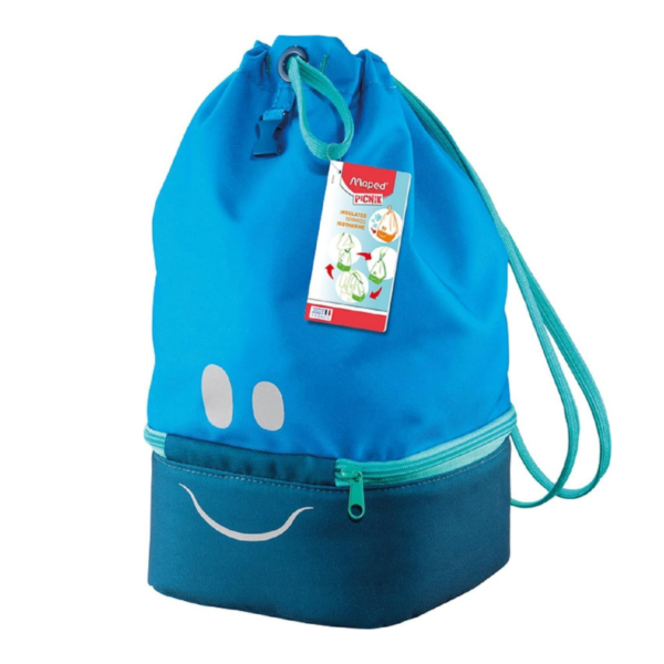CONCEPT KIDS FIGURATIVE LUNCH BAG BLUE MAPED#872303-0