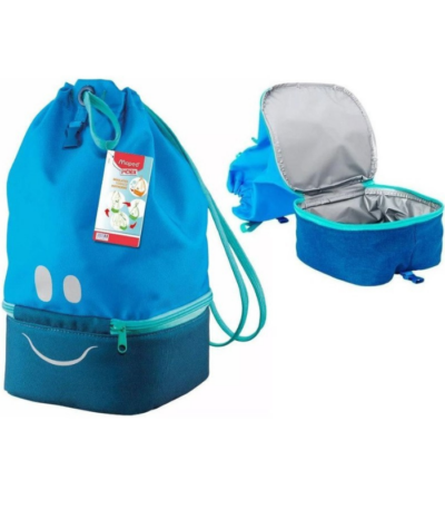CONCEPT KIDS FIGURATIVE LUNCH BAG BLUE MAPED#872303-467965