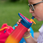 CONCEPT KIDS FIGURATIVE WATER BOTTLE PINK 580ML MAPED#871301-467960