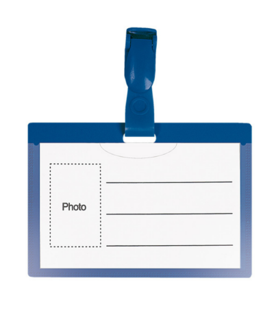 NAAMBADGE PLASTIC 57X90MM CNTR#91633-0