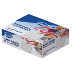 NAAMBADGE PLASTIC HOR. 90X57MM MET ROOD KOORD CNTR#91636-528076