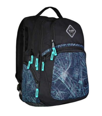 SCHOOL RUGTAS 2-DELIG " DIGITAL CITY" BT#YPTF14DCITY-467541