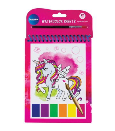 TEKENBLOK 15X19CM UNICORN MET PENSEEL CNTR#80272-0