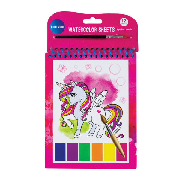 TEKENBLOK 15X19CM UNICORN MET PENSEEL CNTR#80272-0