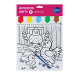 AQUAREL VELLEN 210X297MM MET PENSEEL CNTR#80274-0