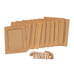 KRAFT PAPIEREN FOTOLIJST INCL TOUW & KNIJPERS CNTR#80276-467769