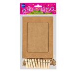 KRAFT PAPIEREN FOTOLIJST INCL TOUW & KNIJPERS CNTR#80276-0