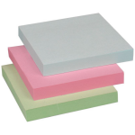 MEMOBLOK ZELFKLEVEND 76X76MM 100VL PASTEL CNTR#80982-467715