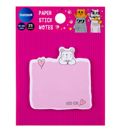 STICKY NOTES 25VL 57X60MM CNTR#80202-0
