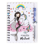 NOTITIEBOEK "MERMAID" 30-SH 140X103MM CNTR#81985-467694