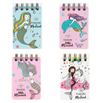 NOTITIEBOEK "MERMAID" 55-SH 105X70MM CNTR#81997-0