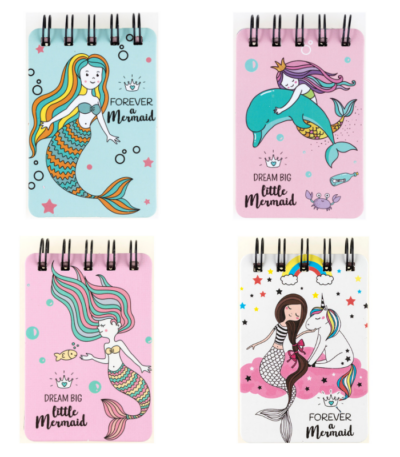 NOTITIEBOEK "MERMAID" 55-SH 105X70MM CNTR#81997-0