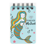 NOTITIEBOEK "MERMAID" 55-SH 105X70MM CNTR#81997-467684
