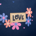 SCHOOL RUGTAS 24CM-23L "LOVE" LANN#554703-467577