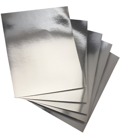 KARTON HOLOGRAPH METALLIC ZILVER 50X70CM ARG#HCT-CO57-S-0