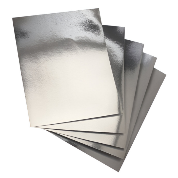 KARTON HOLOGRAPH METALLIC ZILVER 50X70CM ARG#HCT-CO57-S-0