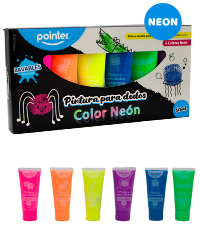 VINGERVERF "POINTER" NEON 6X60ML ARG#WCT-22123-N-0