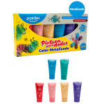 VINGERVERF "POINTER" METALLIC 6X60ML ARG#WCT-22123-M-0