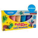 VINGERVERF "POINTER" METALLIC 6X60ML ARG#WCT-22123-M-517933