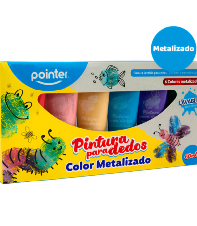 VINGERVERF "POINTER" METALLIC 6X60ML ARG#WCT-22123-M-517933