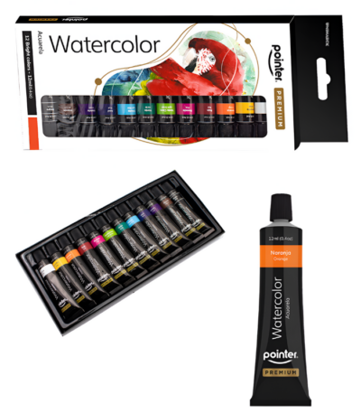 AQUARELVERF "POINTER" 12X12ML ARG#WCP-2298-0