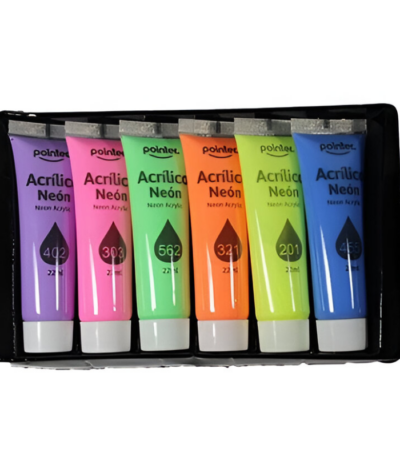 ACRYLVERF "POINTER" 6X22ML NEON ARG#NAP-6-22ML-517982