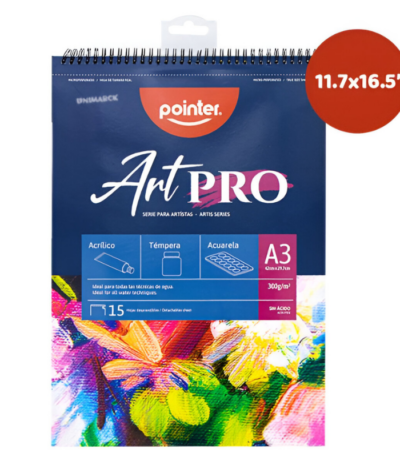 TEKENBLOK "ARTPRO" A3 300GR 15BL ARG#DBWA-300-A3-0