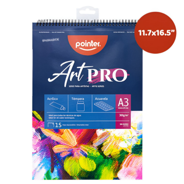 TEKENBLOK "ARTPRO" A3 300GR 15BL ARG#DBWA-300-A3-0